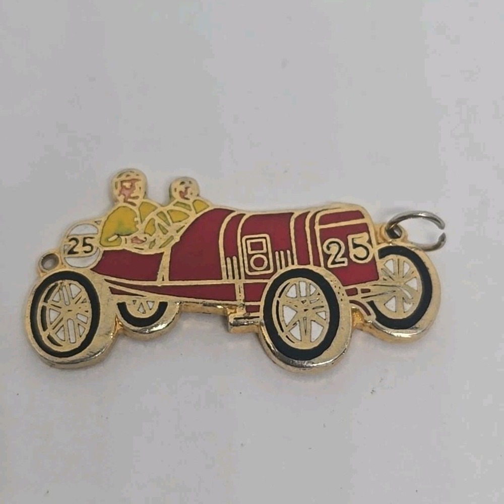 Vintage Indy Car Race Car Charm Pendant